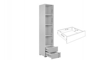 ЗЕФИР Гостиная К2 (белое дерево/черный муар) в Красноуральске - krasnouralsk.mebel24.online | фото 7